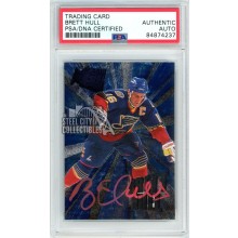 Brett Hull 1995-96 Fleer Metal Autograph Card #5 PSA/DNA (Red)