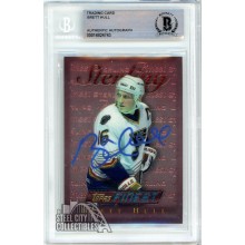 Brett Hull 1995-96 Topps Finest Autograph Card #10 BAS