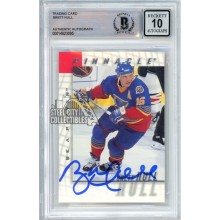 Brett Hull 1998-99 Pinnacle Autograph Card #15 BAS 10