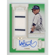 Ichiro 2020 Topps Definitive Autograph Jersey Card #DARC-ICH 07/10