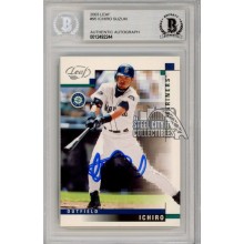 Ichiro Suzuki 2003 Leaf Autograph Card #95 BAS