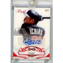Ichiro 2018 Leaf Pearl Red Autograph Card #AU-I1 2/7