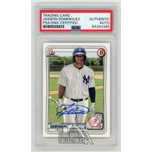 Jasson Dominguez 2020 Bowman Prospects Autographed Rookie Card #BP8 - PSA/DNA