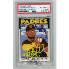 Fernando Tatis Jr 2021 Topps Project 70 Autographed Card #61 - PSA/DNA
