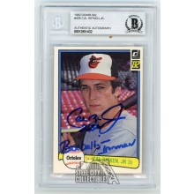 Cal Ripken Jr Baseballs Ironman 1982 Donruss Autographed Card #405 - BAS