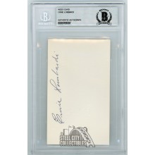 Ernie Lombardi Autographed Index Card - BAS