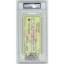 Walter Alston Autographed Check - PSA/DNA