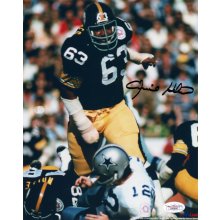 Ernie Holmes Autographed Pittsburgh Steelers 8x10 Photo (Staubach sack) - JSA COA