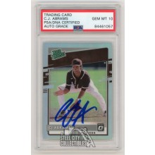 CJ Abrams 2020 Donruss Optic Refractor Autographed Card #RP-17 - PSA/DNA 10