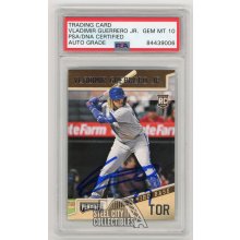 Vladimir Guerrero Jr "27" 2019 Panini Playoff Autographed Rookie Card #16 - PSA/DNA 10