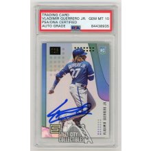 Vladimir Guerrero Jr 2019 Panini Status Autographed Rookie Card #34 - PSA/DNA 10