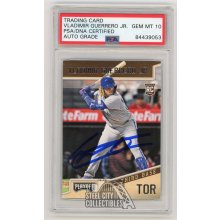 Vladimir Guerrero Jr  2019 Panini Playoff Autographed Rookie Card #16 - PSA/DNA 10