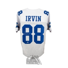 Michael Irvin Autographed Dallas Custom White Football Jersey - BAS COA