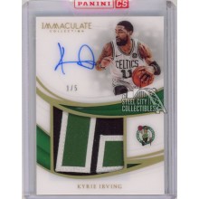 Kyrie Irving 2018-19 Panini Immaculate Autograph Patch Card #PP-KIV 1/5