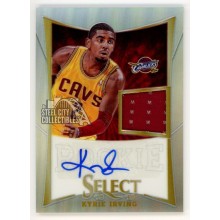 Kyrie Irving 2012-13 Panini Select Silver Autograph Rookie Jersey Card #236 35/99