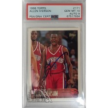 Allen Iverson 1996-97 Topps Autographed RC #171 PSA 10 PSA/DNA 9-67517934