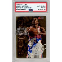 Allen Iverson 1996-97 Hoops "The Answer" Autograph Rookie Card #12 PSA/DNA