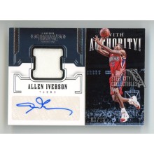 Allen Iverson 2017-18 Panini Dominion Autograph Jersey Card #WA-AIV 3/15