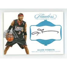 Allen Iverson 2016-17 Panini Flawless Platinum Auto Card #EX-AIV 1/1 (No serial)