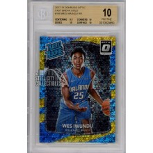 Wesley Iwundu 2017-18 Panini Optic Fast Break Gold Rookie Card 03/10 BGS 10 Pristine