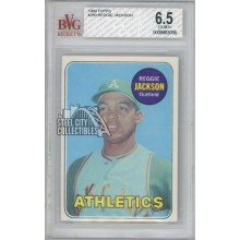 Reggie Jackson 1969 Topps Rookie Card #260 BVG 6.5 Excellent-Mint+