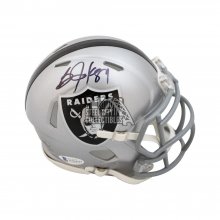 Bo Jackson Autographed Oakland Raiders Speed Mini Football Helmet - BAS COA