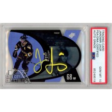 Jaromir Jagr 1997-98 Upper Deck SPX Blue Die Cut Autograph Card #42 PSA/DNA 10 (Yellow)