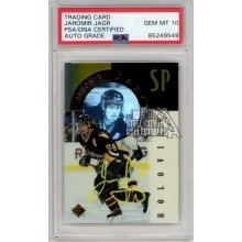 Jaromir Jagr 1996-97 Upper Deck SP Holoview Autograph Card #FX18 PSA/DNA 10 (Yellow)