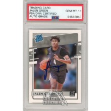 Jalen Green 2021-22 Panini Chronicles Donruss Autograph Rookie Card #29 PSA/DNA 10