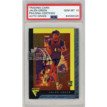 Jalen Green 2021-22 Panini Flux Autograph Rookie #229 PSA/DNA 10