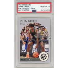 Jalen Green 2021-22 Panini Hoops Autograph Rookie #54 PSA/DNA 10