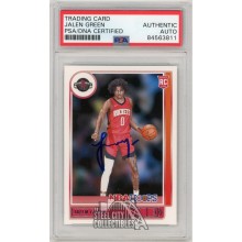 Jalen Green 2021-22 Panini Hoops Autograph Rookie Card #218 PSA/DNA