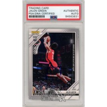Jalen Green 2021-22 Panini Instant Autograph Rookie Card #76 PSA/DNA