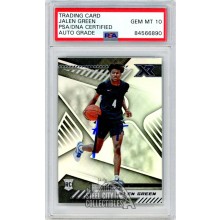 Jalen Green 2021-22 Panini XR Autograph Rookie Card #164 PSA/DNA 10