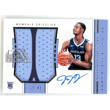 Jaren Jackson Jr 2018-19 Panini National Treasures Rookie Patch Autograph Card 15/49