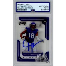 Justin Jefferson 2020 Playoff Momentum Autograph Rookie Card #M-10 PSA/DNA