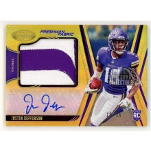 Justin Jefferson 2020 Panini Certified Gold Rookie Patch Autograph Card 15/25