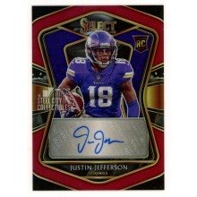 Justin Jefferson 2020 Panini Select Maroon Autograph Rookie Card #RS-JJE 30/60