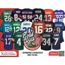 2026 Gold Rush Autographed Football Jersey Series 6 Box