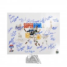 1968 New York Jets Autographed Super Bowl 16x20 Photo - PSA/DNA LOA (25 Signatures)