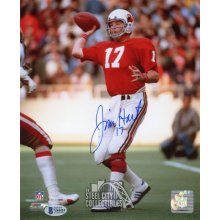 Jim Hart Autographed Arizona Cardinals 8x10 Photo - BAS COA (Red Jersey)