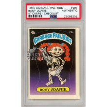 Bony Joanie 1985 Topps Garbage Pail Kids Sticker Card #29a PSA Authentic