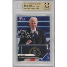 Joe Biden 2021 Topps Now Election Card #15 BGS 9.5 Gem Mint