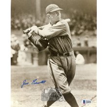 Joe Sewell Autographed Cleveland Indians 8x10 Photo - BAS COA (Batting)