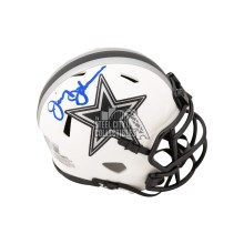 Jimmy Johnson Autographed Cowboys Lunar Eclipse Mini Football Helmet - BAS COA