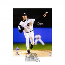 Randy Johnson Autographed New York Yankees 16x20 Photo - BAS COA
