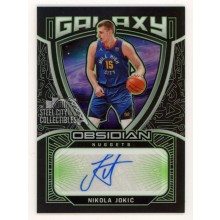 Nikola Jokic 2020-21 Panini Obsidian Galaxy Autograph Card #GAL-NKJ 01/15