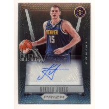 Nikola Jokic 2021-22 Panini Prizm Throwback Autograph Card #FS-NJK