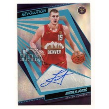 Nikola Jokic 2021-22 Panini Revolution Autograph Card #AG-NJK 02/25