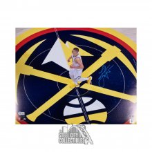 Nikola Jokic Autographed Denver Nuggets 16x20 Photo - BAS (Logo)